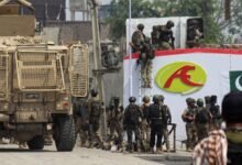 Pakistan Operation showing security forces during anti-terror action in Khyber Pakhtunkhwa region