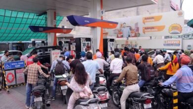 People standing at petrol pump after Petrol Diesel Price Hike in India