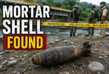 Poonch Mortar Shell recovered near Joggers Park and safely defused by Bomb Disposal Squad