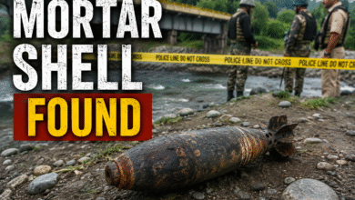 Poonch Mortar Shell recovered near Joggers Park and safely defused by Bomb Disposal Squad