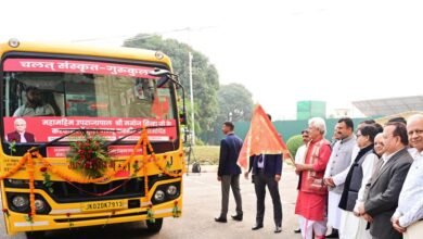 LG Manoj Sinha inaugurating Shri Narsingh Dev Sanskrit Gurukul in Ghagwal Samba Jammu Kashmir