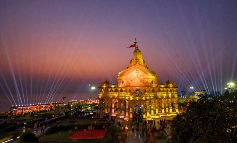 Somnath Temple in Gujarat standing as symbol of faith and strength