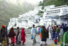 Officials reviewing disaster preparedness and security arrangements at Vaishno Devi Shrine in Katra Jammu and Kashmir