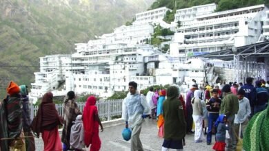 Officials reviewing disaster preparedness and security arrangements at Vaishno Devi Shrine in Katra Jammu and Kashmir