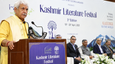 Writers Role India highlighted by LG Manoj Sinha at Kashmir Literature Festival