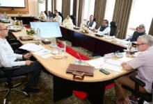 CM Omar Abdullah chairing LCMA meeting on Jammu Kashmir lake conservation in Srinagar