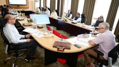 CM Omar Abdullah chairing LCMA meeting on Jammu Kashmir lake conservation in Srinagar