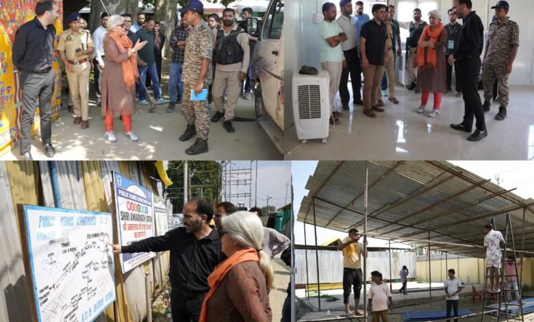 ## **Image Alt Text (Focus Keyphrase Optimized)** Bandipora DC inspection at Shadipora Transit Camp for Amarnath Yatra Preparation 2026 facilities and readiness check