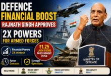 Defence Financial Boost Rajnath Singh approves financial powers increase for Indian Army Navy Air Force