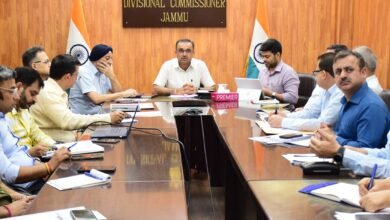 Jammu Flood Preparedness review meeting on monsoon readiness, flood management and emergency response planning across Jammu Division