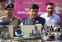 Participants attending Ganderbal Mega Padyatra against drug abuse in Jammu and Kashmir.