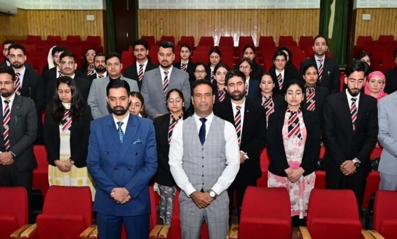 Condolence meeting at J&K Judicial Academy Srinagar for Justice Sanjeev Kumar’s mother