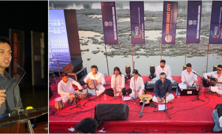 Jammu Nasha Mukt Yuva event at Tawi Riverfront with 300+ youth taking drug-free pledge