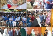 Mission YUVA Kulgam Job Fair में रोजगार और Skill Development अवसरों की जानकारी लेते युवा