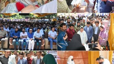 Mission YUVA Kulgam Job Fair में रोजगार और Skill Development अवसरों की जानकारी लेते युवा