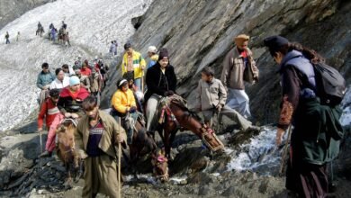Amarnath Yatra 2026, Amarnath Yatra News, Helicopter Service Ban, Baba Barfani, Amarnath Shrine Board, Jammu Kashmir News, Amarnath Pilgrimage, No Flying Zone, Kashmir News, Yatra Update