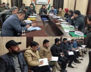 Banihal Public Outreach programme attended by local residents and officials to discuss development and public welfare issues in Ramban district.