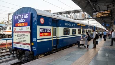 extra AC coach update in Rajdhani Express and SMVDK Special trains by Northern Railway for passenger relief 2026