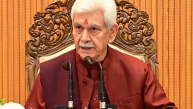 LG Manoj Sinha speaking on Kashmir Unity Message during Interfaith Conference at SKICC Srinagar