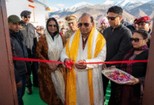 LG Vinai Kumar Saxena inaugurating Ladakh Common Facility Centres to support rural livelihoods, women entrepreneurs and local artisans.