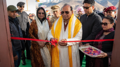 LG Vinai Kumar Saxena inaugurating Ladakh Common Facility Centres to support rural livelihoods, women entrepreneurs and local artisans.
