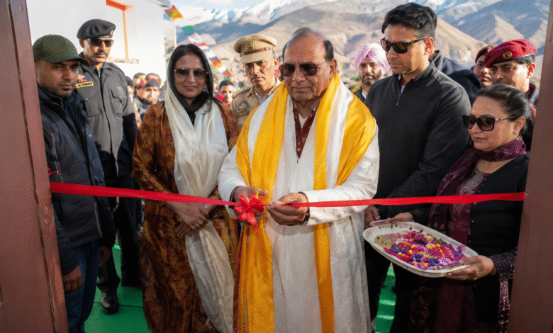 LG Vinai Kumar Saxena inaugurating Ladakh Common Facility Centres to support rural livelihoods, women entrepreneurs and local artisans.