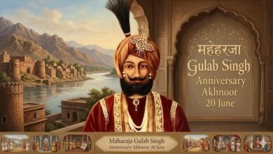 Maharaja Gulab Singh Anniversary celebration at Jia Pota Ghat Akhnoor showing Dogra culture and historic gathering