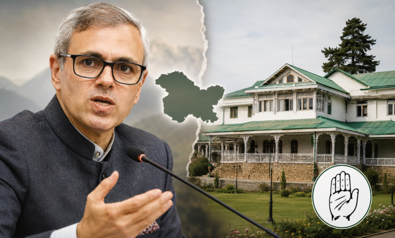 Omar Abdullah Meeting को लेकर बढ़ी राजनीतिक चर्चा, Gupkar बैठक और Congress को निमंत्रण न मिलने से जुड़े घटनाक्रम का प्रतीकात्मक दृश्य।