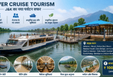 Proposed river cruise service on Jhelum River showcasing modern tourism infrastructure in Jammu and Kashmir.