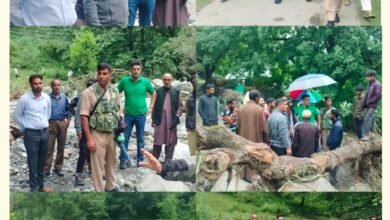 Pahalgam Cloudburst Damage inspection by ADC Vikas Ahlawat