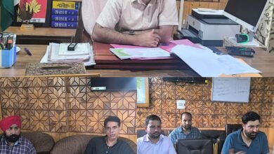 Handwara Revenue Review meeting chaired by ADC Javed Naseem Masoodi