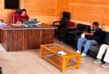 Officials explaining Kishtwar Labour Codes to power project representatives