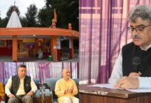 Uma Bhagwati Shrine visited by Chief Secretary Atal Dulloo during Murti Pratishthan Divas
