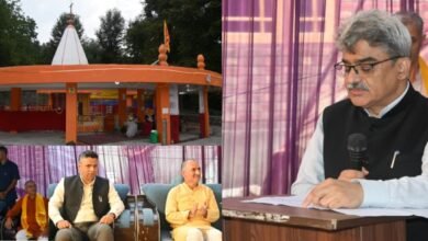 Uma Bhagwati Shrine visited by Chief Secretary Atal Dulloo during Murti Pratishthan Divas