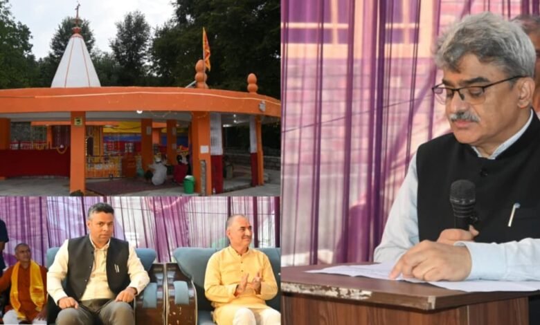 Uma Bhagwati Shrine visited by Chief Secretary Atal Dulloo during Murti Pratishthan Divas
