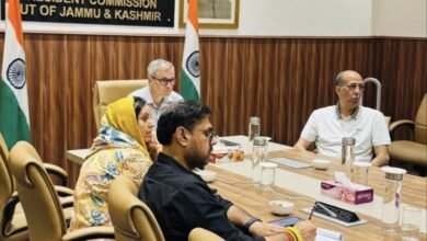 Omar Abdullah Review through video conference with officials