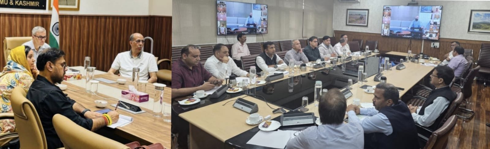 Omar Abdullah Review meeting on rain relief and flood preparedness