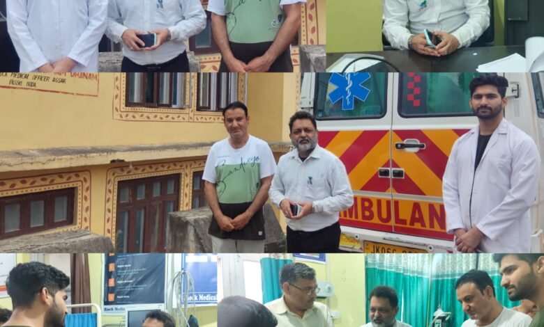 PHC Assar Inspection by CMO Dr Vinod Sharma at Doda