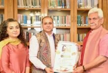 Chinar Book Festival meeting with LG Manoj Sinha in Srinagar
