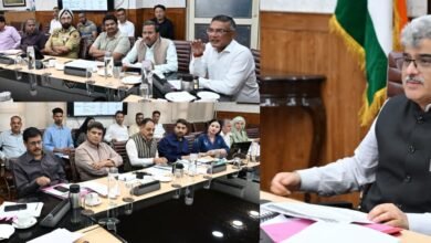 JK Disaster Recovery meeting chaired by Chief Secretary Atal Dulloo