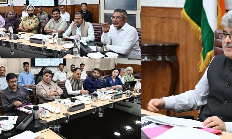 JK Disaster Recovery meeting chaired by Chief Secretary Atal Dulloo