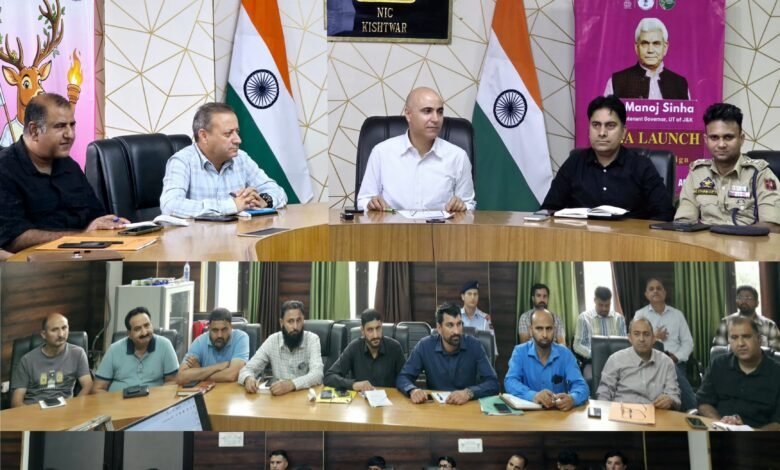 Officials reviewing Sarthal Devi Yatra preparations in Kishtwar