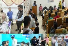Youth recruitment and interviews at Kupwara Job Fair 2026 at DE&CC Kupwara
