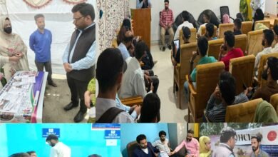 Youth recruitment and interviews at Kupwara Job Fair 2026 at DE&CC Kupwara