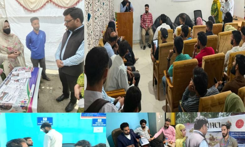 Youth recruitment and interviews at Kupwara Job Fair 2026 at DE&CC Kupwara