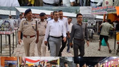 Ramban Yatra Arrangements inspection by Deputy Commissioner at Lamber Yatra Camp