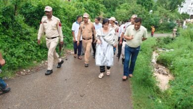 Samba Road Inspection by DC Ayushi Sudan at Samba Goran road