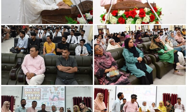 Drug Awareness Ganderbal programme at GDC Ganderbal