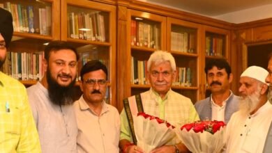 NCP LG Meeting with Manoj Sinha discussing public issues and Gujjar Bakerwal welfare