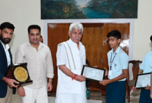 Asian School Visit students meeting Lieutenant Governor at Lok Bhavan